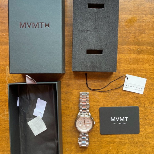MVMT women's watch silver with gold details like new