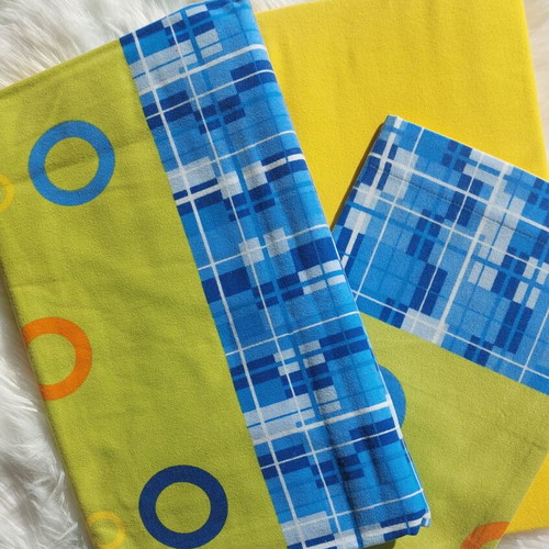 Flannel bed sheet set Palamaiki semi-double with elastic new