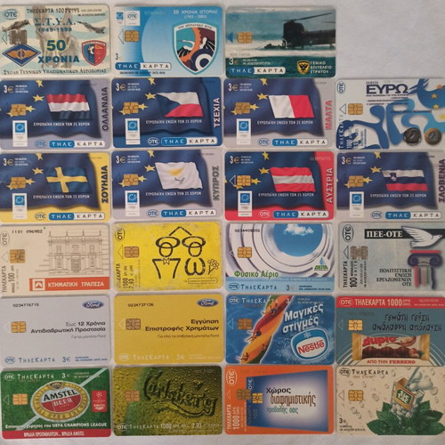 Phone cards used collectible, 119 different