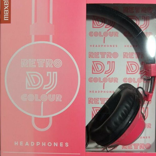 Maxell Retro DJ Colour Headphones new, wired