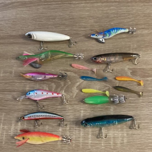 Fishing lures like new for spinning, eging, LRF and silicone baits