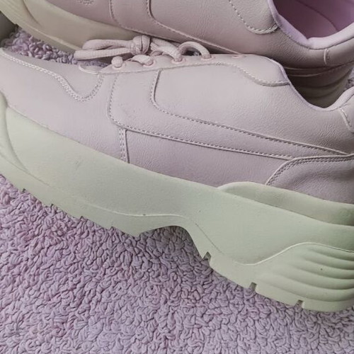 Chunky sneakers size 40 like new, soft pink