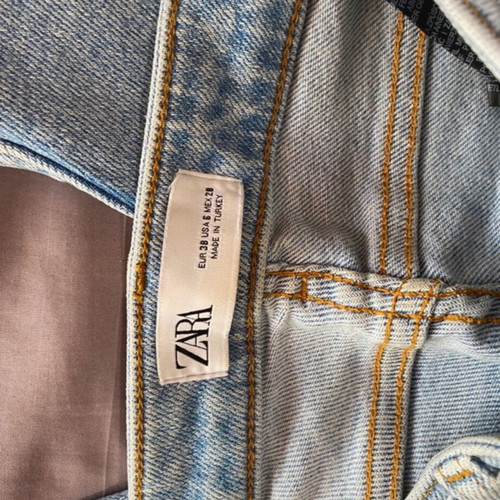 Zara jeans with rips like new, size M 38 10, blue