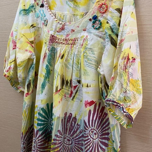 La Redoute Collections colorful blouse size M like new