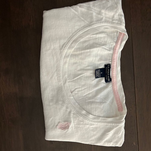 U.S. Polo Assn. women's blouse S like new, white, cotton
