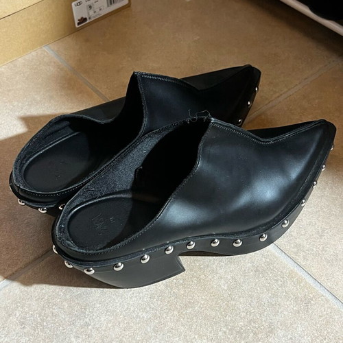 Zara leather mules like new, black size 39