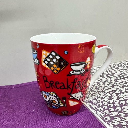 Mug Breakfast red new