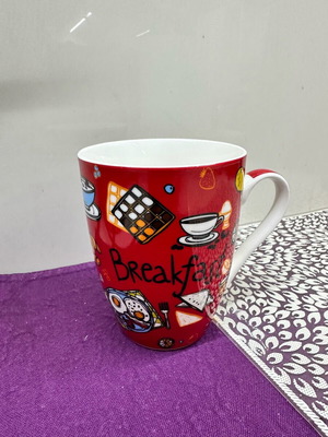 Mug Breakfast red new