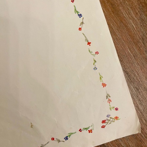 Letter set used from the 1980s with stains