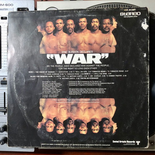 Eric Burdon Declares "War" vinyl LP album used, rock