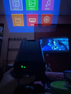 GTEQY mini projector new for home cinema anywhere