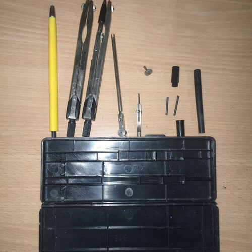 Retro drafting set like new, ideal for school and university