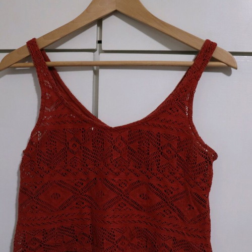 Ceramic Boho Geometric Top used Stradivarius