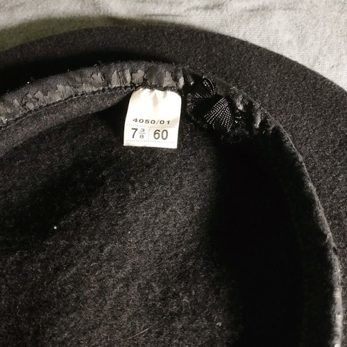 French beret dark blue like new, size M