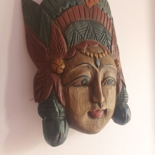 Balinese woodcarved mask used