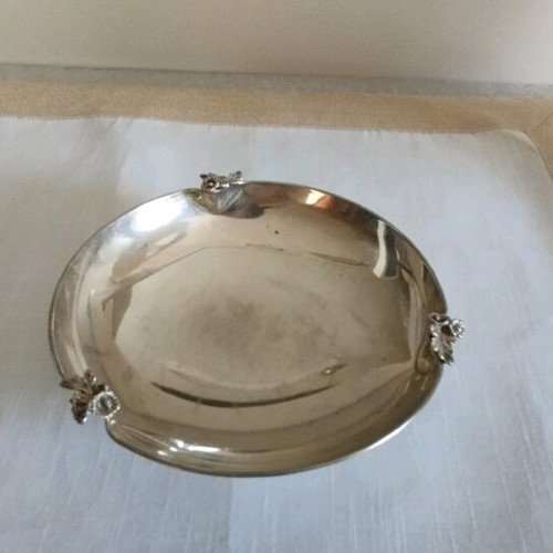 Silver-plated centerpiece used, diameter 15cm