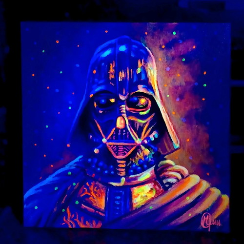 Star Wars - Darth Vader painting new, acrylic paint 20x20 cm
