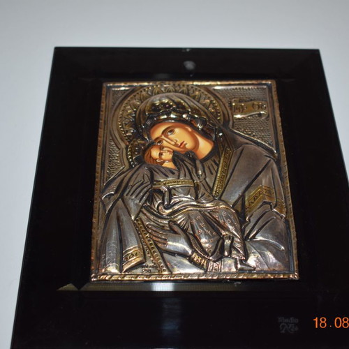 Panagia Vrefokratousa icon, 18x25 cm, silver 950 Alarco