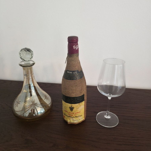 Rioja Siglo Cosecha 1964 collectible wine bottle, Bodegas del Romeral