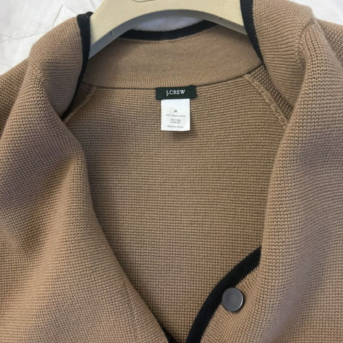 Cape knitted, like new, black and beige, size M