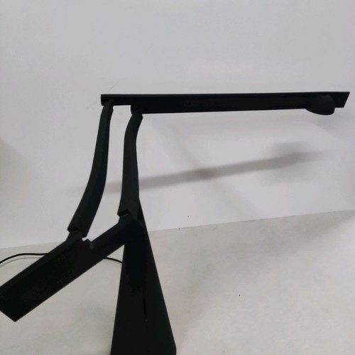 Italiana Luce Tabla desk lamp black, plastic and metal