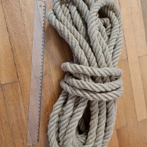 Jute Rope 20mm 12 Meters New for Crafts and Construction