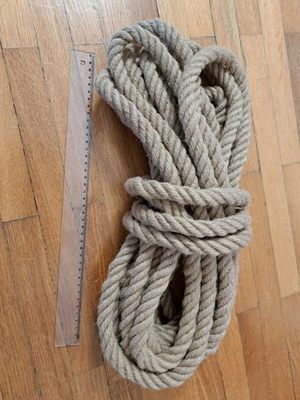 Jute Rope 20mm 12 Meters New for Crafts and Construction