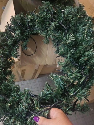 Wreath like new, very large for decoration