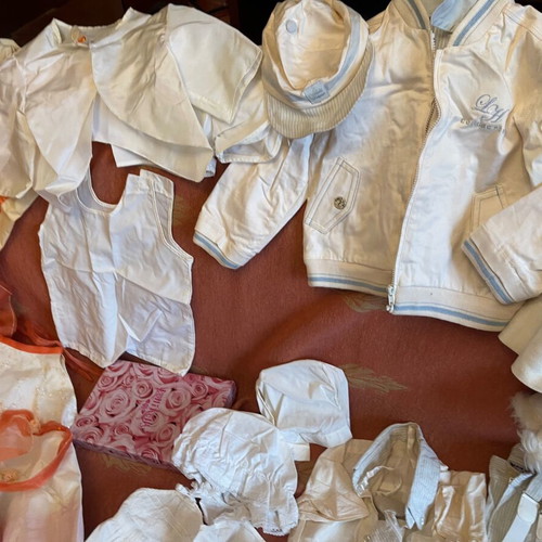Baby christening clothes for girl up to 1.5 years used, set