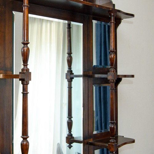 Antique console used with reconstructed mirrors
