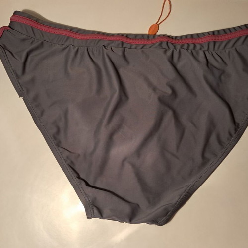 Lightning Bolt men's swim brief gray with burgundy pink details size M L like new