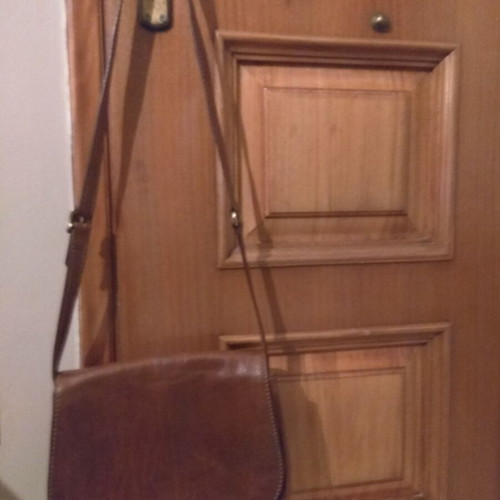 The Bridge women's leather shoulder bag like new brown