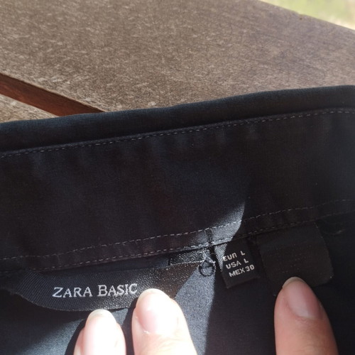 Zara Basic shirt like new, black and gray, classic fit, size L