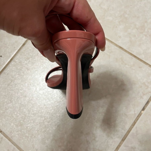 Zara pink sandals new with medium heel