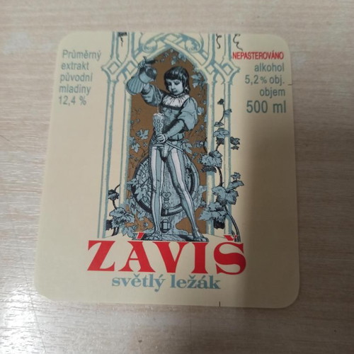 Mestansky Pivovar ZAVIS beer label new