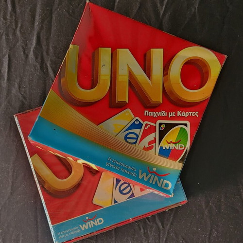Mini Uno card game, like new, 2 packs
