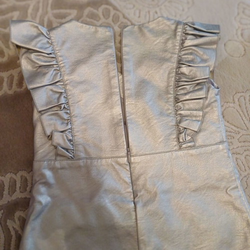 Silver girls' dress Alice size 5-6 years like new