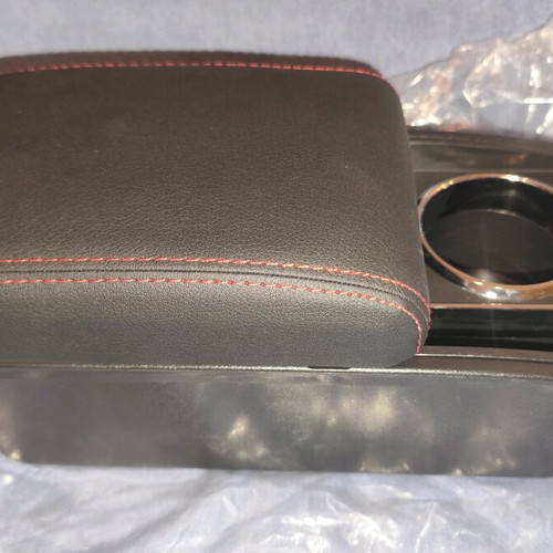 Toyota Yaris Armrest 2015-2020 new synthetic leather with red stitching