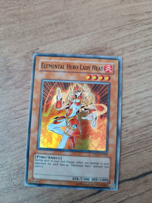 Elemental Hero Lady Heat YuGiOh card mint condition