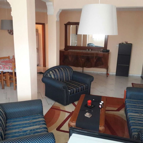 Blue living room set like new, two-seater sofa and 2 armchairs