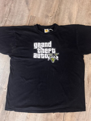 GTA V Promo T-Shirt used, fits L, black and white