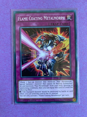 Yu-Gi-Oh Card Flame Coating Metalmorph SUDA-EN075 Near Mint