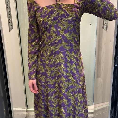 Love+Alicia dress new with tags, size S, purple and yellow