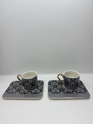 Karaca set of 2 cups for Greek coffee like new