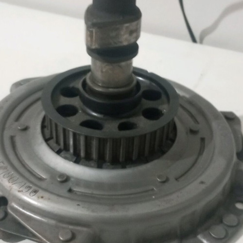 Handmade floor lamp from camshaft and car clutch plate new