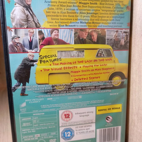 The Lady in the Van DVD like new with English subtitles