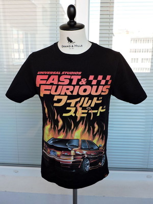 Fast & Furious Pull & Bear Vintage Black T-Shirt Size M like new