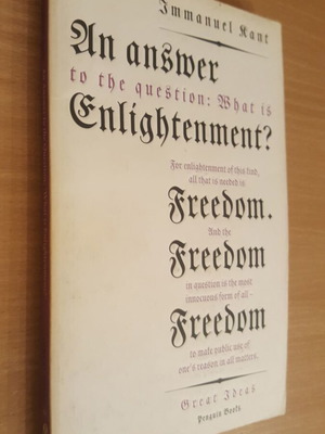 Immanuel Kant An Answer to the Question: What is Enlightenment; βιβλίο σε άριστη κατάσταση