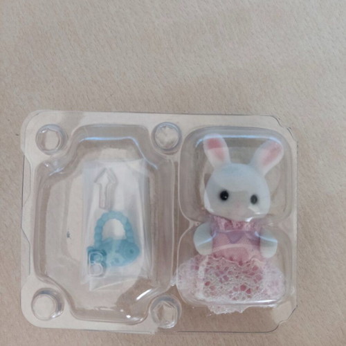 Sylvanian Families Snow Rabbit Baby with Blue Bag Royal Princess Set