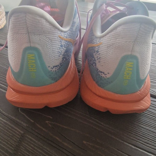 Hoka Mach 6 running shoes like new, size 45 ⅓, multicolor